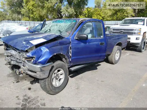1995 Toyota Tacoma Xtracab VIN 4TAUN73C8SZ067571 фото 2