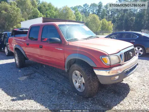 5TEGM92N01Z865049 — 2001 Toyota Tacoma, Правая сторона, фото до ремонта
