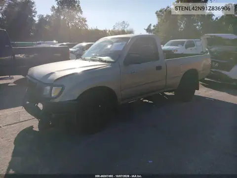 2001 Toyota Tacoma VIN 5TENL42N91Z836906 фото 3