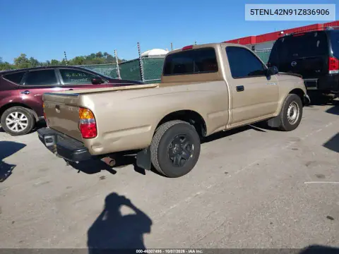 2001 Toyota Tacoma VIN 5TENL42N91Z836906 фото 5