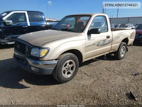 5TENL42N31Z744321 — 2001 Toyota Tacoma, фото 3 с аукциона IAAI, Задняя часть