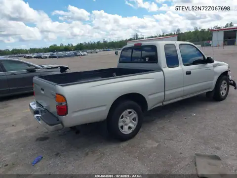 5TEVL52N72Z067698 — 2002 Toyota Tacoma, фото 4 с аукциона IAAI, Повреждения со всех сторон