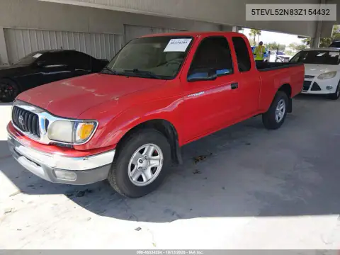 5TEVL52N83Z154432 — 2003 Toyota Tacoma, фото 2 с аукциона IAAI, Боковая часть