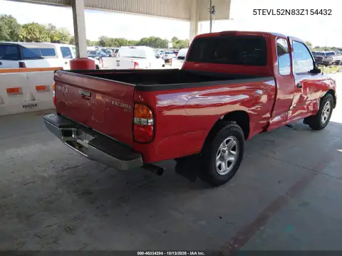 5TEVL52N83Z154432 — 2003 Toyota Tacoma, фото 4 с аукциона IAAI, Боковая часть