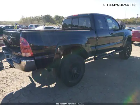 2008 Toyota Tacoma VIN 5TEUX42N58Z543806 фото 5