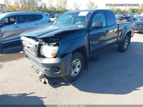 5TEUU42N89Z593805 — 2009 Toyota Tacoma, фото 2 с аукциона IAAI, Передняя часть