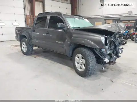 5TFLU4EN3BX006690 — 2011 Toyota Tacoma, Передняя часть, фото до ремонта