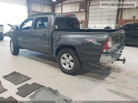 5TFLU4EN3BX006690 — 2011 Toyota Tacoma, фото 3 с аукциона IAAI, Передняя часть