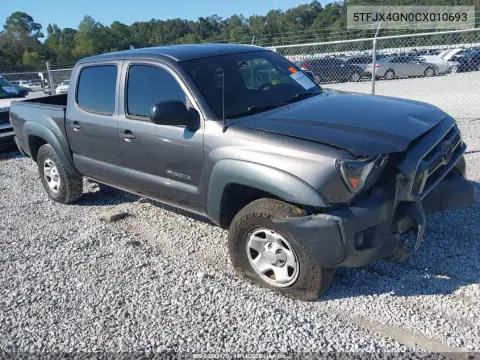 5TFJX4GN0CX010693 — 2012 Toyota Tacoma, Передняя часть, фото до ремонта