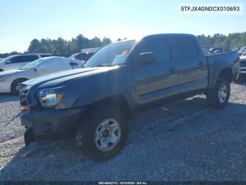 5TFJX4GN0CX010693 — 2012 Toyota Tacoma, фото 3 с аукциона IAAI, Передняя часть