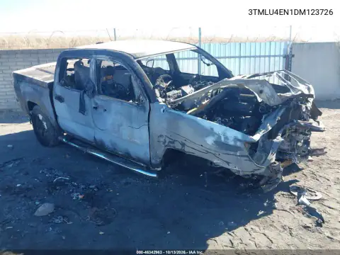 3TMLU4EN1DM123726 — 2013 Toyota Tacoma, Передняя часть, фото до ремонта