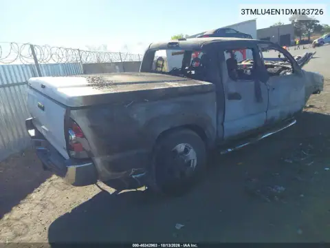2013 Toyota Tacoma Base V6 VIN 3TMLU4EN1DM123726 фото 4