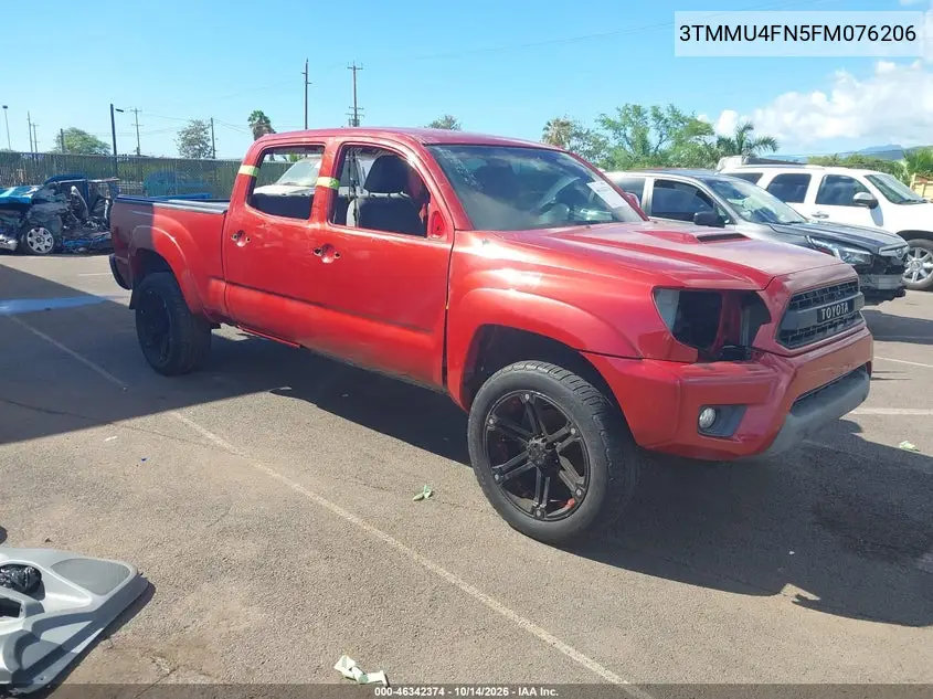 3TMMU4FN5FM076206 Toyota Tacoma 2015 — повреждение Правый бок, фото до ремонта