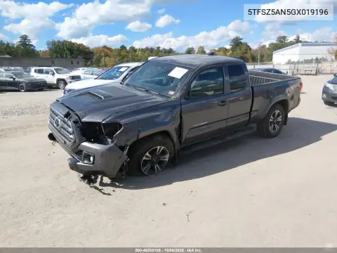 2016 Toyota Tacoma Trd Sport VIN 5TFSZ5AN5GX019196 фото 2