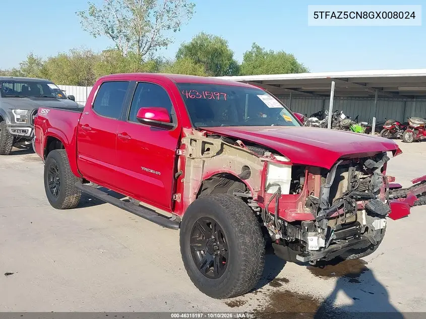 2016 Toyota Tacoma Sr5 V6 VIN 5TFAZ5CN8GX008024 фото 2
