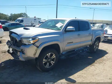 5TFCZ5AN6HX059471 — 2017 Toyota Tacoma, фото 3 с аукциона IAAI, Передняя часть