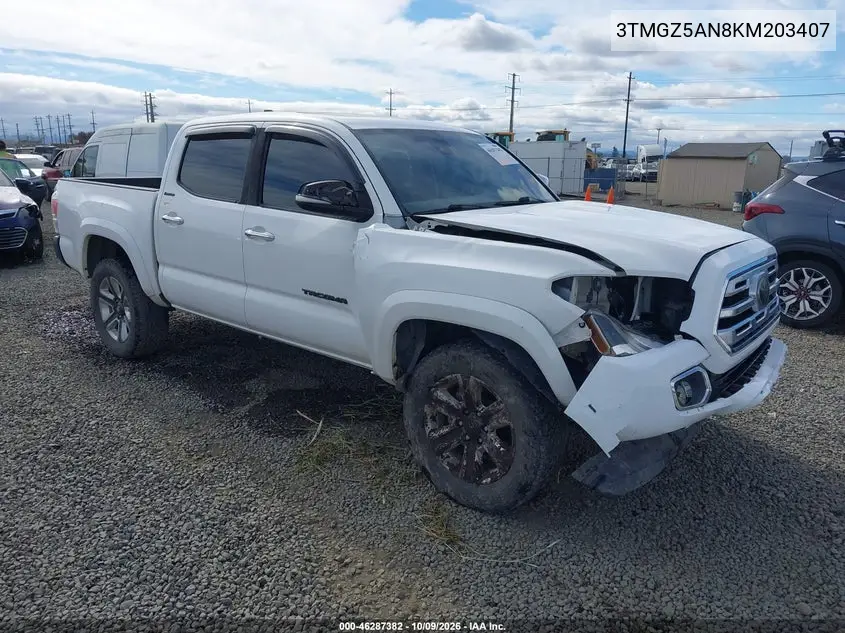 2019 Toyota Tacoma Limited VIN 3TMGZ5AN8KM203407 фото 2
