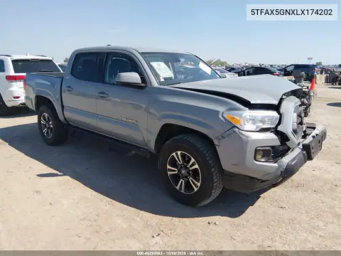 5TFAX5GNXLX174202 — 2020 Toyota Tacoma, Передняя часть, фото до ремонта