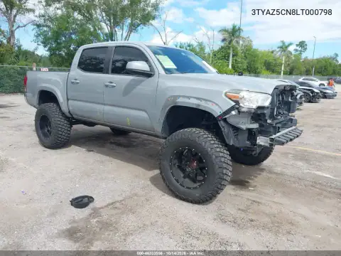 3TYAZ5CN8LT000798 — 2020 Toyota Tacoma, Передняя часть, фото до ремонта