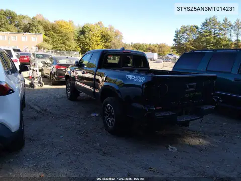 2021 Toyota Tacoma Trd Sport VIN 3TYSZ5AN3MT014231 фото 4