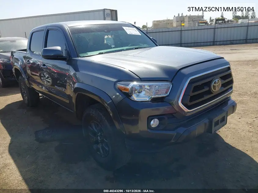 2021 Toyota Tacoma Sr5 V6 VIN 3TMAZ5CN1MM150104 фото 2