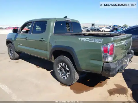 3TMCZ5AN4MM400107 — 2021 Toyota Tacoma, фото 3 с аукциона IAAI, Опрокидывание