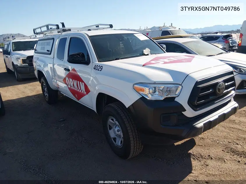 2022 Toyota Tacoma Sr VIN 3TYRX5GN7NT049786 фото 2