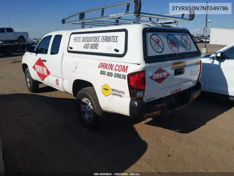 2022 Toyota Tacoma Sr VIN 3TYRX5GN7NT049786 фото 4