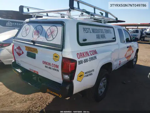 2022 Toyota Tacoma Sr VIN 3TYRX5GN7NT049786 фото 5