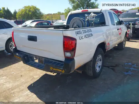 2022 Toyota Tacoma Sr VIN 3TYRX5GN1NT053140 фото 4