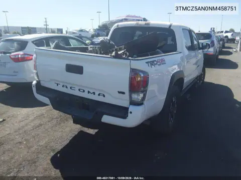 2022 Toyota Tacoma Trd Off Road VIN 3TMCZ5AN0NM458751 фото 5