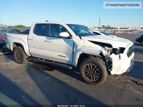 3TYKB5FN2RT000390 — 2024 Toyota Tacoma, Левая сторона, фото до ремонта