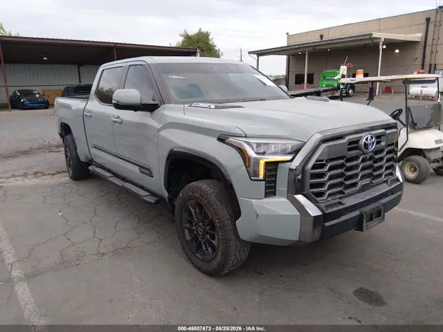 5TFWC5EC1RX007710 — 2024 Toyota Tundra Hybrid Platinum 4WD, Задняя часть (Rear), фото до ремонта