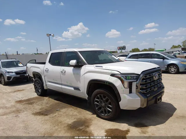 2026 Toyota Tundra Hybrid Platinum Hybrid Crewmax 5.5' Bed VIN 5TFNC5DB0TX121600 фото 1