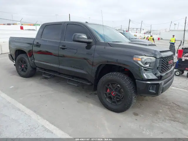 5TFDY5F10KX816773 — 2019 Toyota Tundra Trd Pro 5.7L V8, Левый бок (Left Side), фото до ремонта