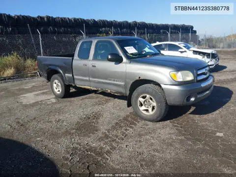 5TBBN44123S380778 — 2003 Toyota Tundra, Естественный износ, фото до ремонта
