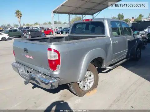 2006 Toyota Tundra Sr5 V8 VIN 5TBET34156S560340 фото 5