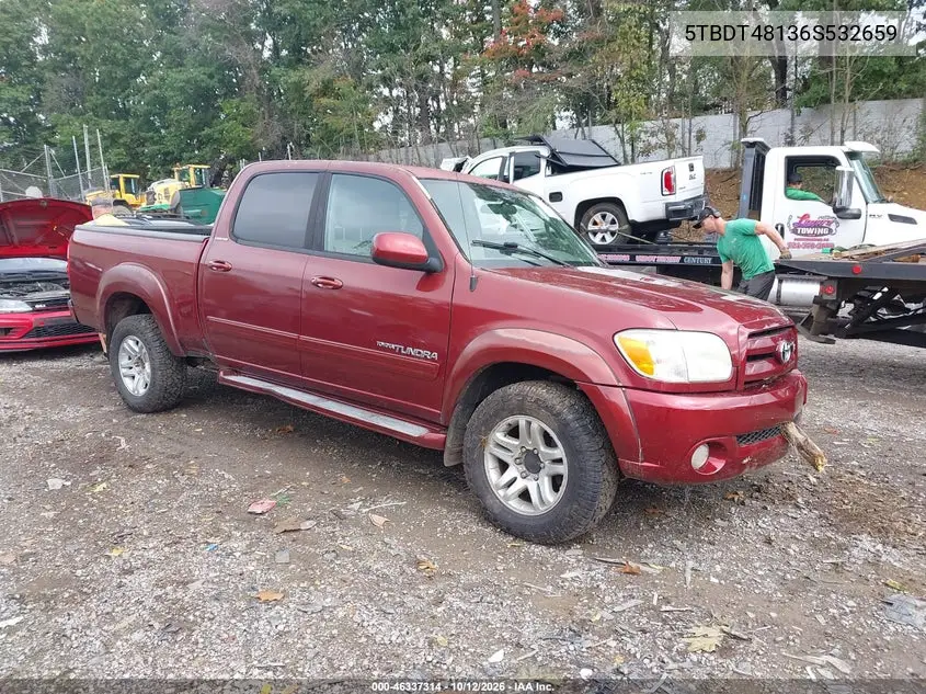 2006 Toyota Tundra Limited V8 VIN 5TBDT48136S532659 фото 2