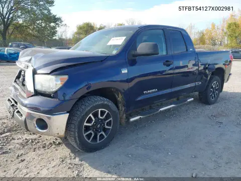 2007 Toyota Tundra Sr5 4.7L V8 VIN 5TFBT54127X002981 фото 3
