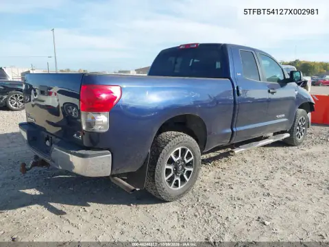 2007 Toyota Tundra Sr5 4.7L V8 VIN 5TFBT54127X002981 фото 5