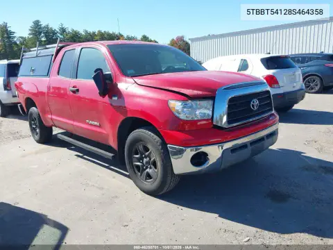 5TBBT54128S464358 — 2008 Toyota Tundra, Левая / Правая сторона, фото до ремонта