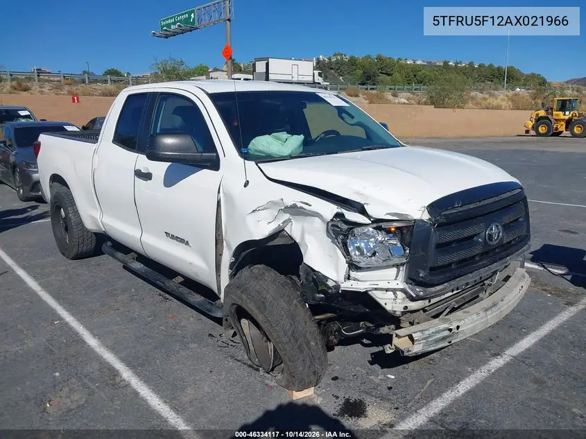 5TFRU5F12AX021966 — 2010 Toyota Tundra, фото 2 с аукциона IAAI, Передняя часть справа