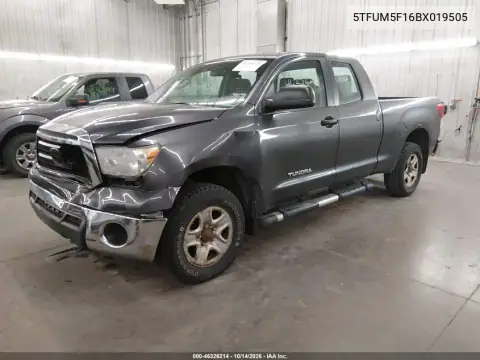 5TFUM5F16BX019505 — 2011 Toyota Tundra, фото 3 с аукциона IAAI, Передняя часть