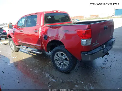 2013 Toyota Tundra Platinum 5.7L V8 VIN 5TFHW5F18DX281735 фото 4