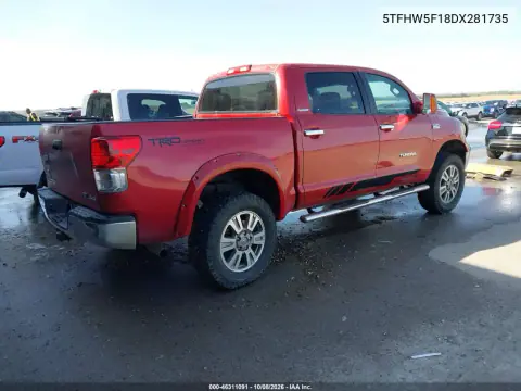 2013 Toyota Tundra Platinum 5.7L V8 VIN 5TFHW5F18DX281735 фото 5