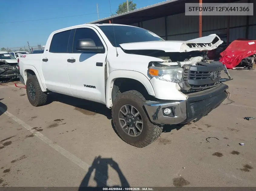 2015 Toyota Tundra Sr5 5.7L V8 VIN 5TFDW5F12FX441366 фото 2