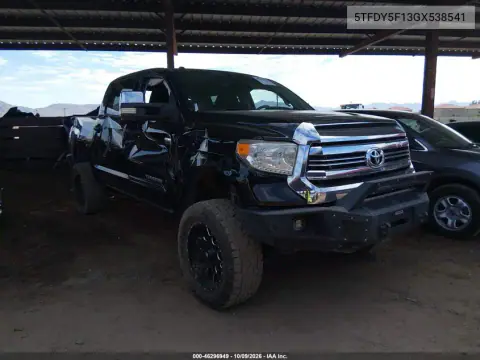 2016 Toyota Tundra Sr5 5.7L V8 VIN 5TFDY5F13GX538541 фото 2