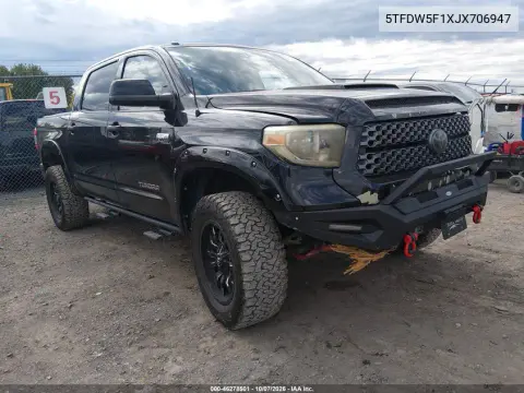 2018 Toyota Tundra Sr5 5.7L V8 VIN 5TFDW5F1XJX706947 фото 2