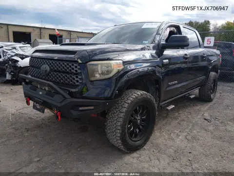 2018 Toyota Tundra Sr5 5.7L V8 VIN 5TFDW5F1XJX706947 фото 3