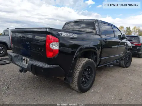 2018 Toyota Tundra Sr5 5.7L V8 VIN 5TFDW5F1XJX706947 фото 5